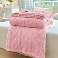 thumbnail image 3 of Soft And Comfortable Plush Blanket, Bed Blanket, And Blanket In Pink (100 * 150Cm) Blanket - 1X Blanket, Cotton, 3 of 3