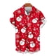 thumbnail image 4 of Seeotter Christmas Button Up Shirt for Men Fun Printed Casual Short Sleeve Hawaiian Santa Shirt, 4 of 6