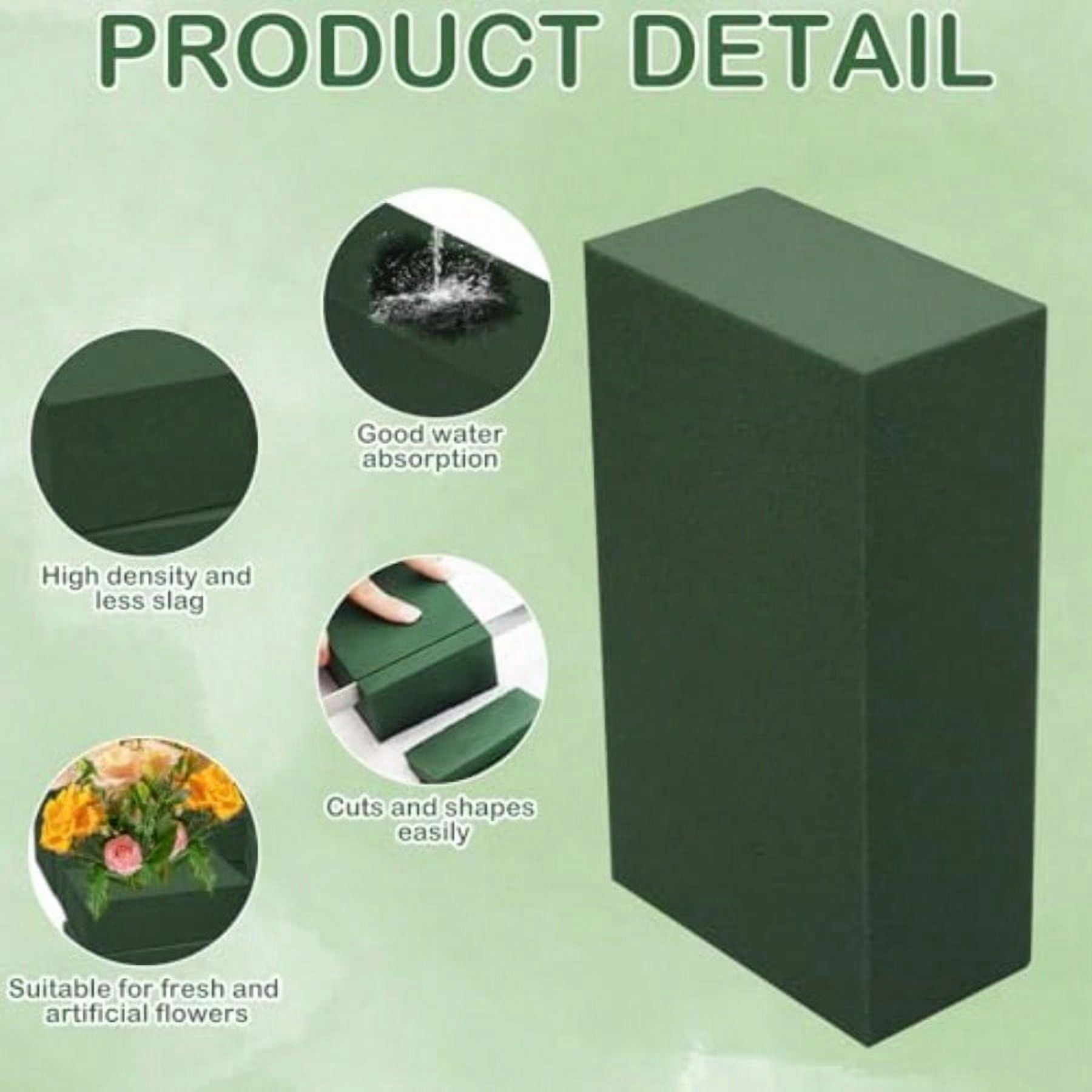 40Pcs Floral Foam Blocks Floral Foamused For Plant Foam And Flower Green Floral Foam Blocks For Dried And Fresh Flowers Florist Foam Dry Foam For Artificial Flowers Supplies 5.5 X 3.2 X 1.8 In