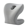 thumbnail image 3 of Reposacabezas para silla de oficina con soporte para el cuello para adultos y estudiantes, lavable, versátil y se adapta a la mayoría de las sillas de oficina. Gris claro, 3 of 9