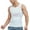 White, variant on Razzly Men's Shapewear Vest Breathable Fitness Training Waist Lift Belly Back Support Design for Enhanced Performance(Black,S)