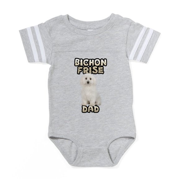 CafePress - Bichon Frise Dad - Cute Infant Baby Football Bodysuit