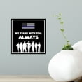 thumbnail image 2 of Square Plus We Stand with You Always Wall or Door Sign | USA Flag | Police First Responders Appreciation Signage - Medium, 2 of 8
