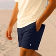 thumbnail image 4 of Dalix Lil Alien Beach Short Embroidered Casual Pocket Mesh Drawcord Waist Mens in Navy Blue 2XL XX-Large, 4 of 5