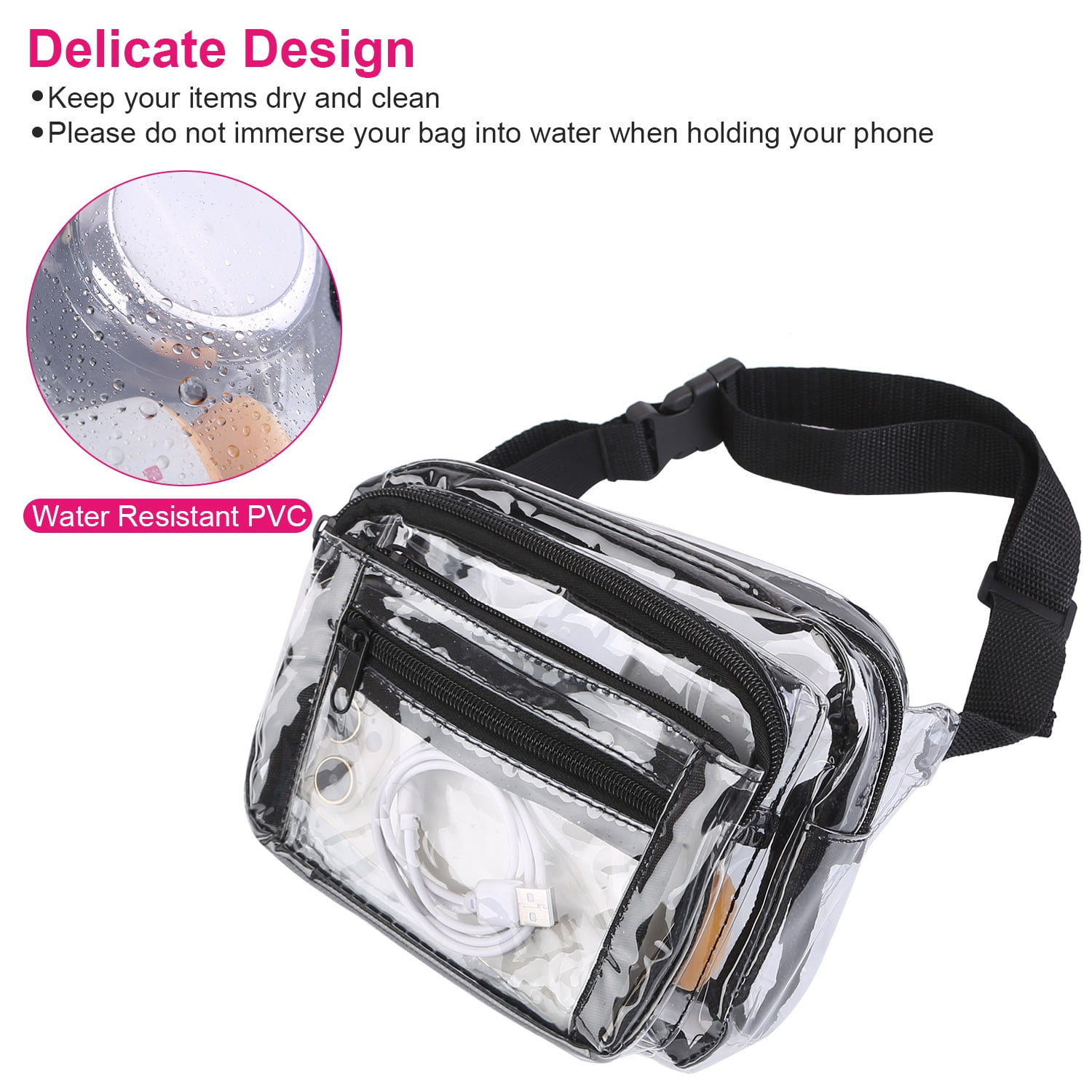 Clear bum bag ebay sales