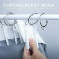 thumbnail image 7 of WGRLIT 50 PCS Plastic Curtain Hooks, Adjustable Pinch Pleat Hooks, Ratchet System Pinch Pleat Curtain Hooks Pinch Pleated Curtain Drapery Pin Hook (85mm Plastic Adjust Hook), 7 of 7