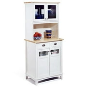 Home Styles Nantucket Wood Buffet & Hutch, White