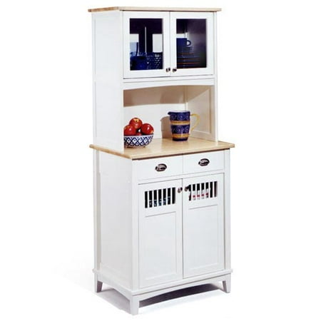 Home Styles Nantucket Wood Buffet & Hutch, White