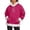 sweatshirt for women - Hot Pink, variant on Daznico Women Hooded Sweatshirt Long Sleeve Pullover with Kangaroo Pocket Soft Warm Winter Holiday Loungewear Outerwear Top,XXS