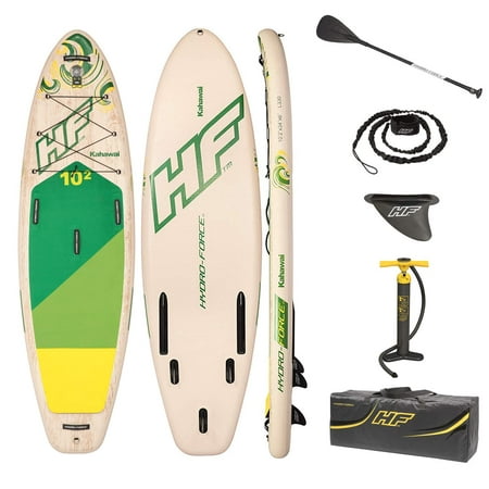 Hydro Force 10 Foot Inflatable SUP Paddle Board Package w/Pump Bestway - (Best Way To Send A Package)