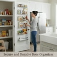 thumbnail image 2 of Lavish Home 6-Tier Adjustable Over the Door Pantry Organizer - Powder-Coated Steel Hanging Pantry Shelves and Rack for Kitchen Organization (White), 2 of 10