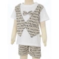 thumbnail image 3 of vastwit Baby Boys Formal Gentleman Outfits Fake Vest Short Sleeve Shirt with Shorts Set Light Khaki 3-4, 3 of 7