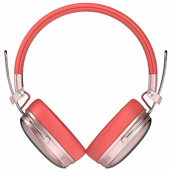 Audifonos Diadema Inalambrica ACTECK LUXE CHIC HP710 Microfono Integrado Bluetooth 5.4 Salmon AC-940894