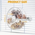 thumbnail image 2 of 1 Pce, Jouet de Recherche de Nourriture pour Souris, Mangeoire Lente interactive avec Roue Distributrice de Friandises Rotative Transparente, Peut Tre Utilisé pour Enrichir les Activités de la Souris, Accessoire de cage à Souris, Blanc, 2 of 7