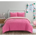 thumbnail image 4 of Room Revival 3-Piece Kids Comforter Set with Tufted Embroidery, Pink Flowers and Waves, Full/Queen, 4 of 7