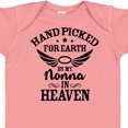 thumbnail image 4 of Inktastic Handpicked for Earth by My Nonna in Heaven with Angel Wings Boys or Girls Baby Bodysuit, 4 of 5