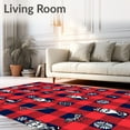thumbnail image 2 of ODIKA 3'x5' Machine Washable Non-Slip Area Rug, Merry Kringle Buffalo Check Joyful Enhancement Package High Traffic Rug, Red, 622290, 2 of 7