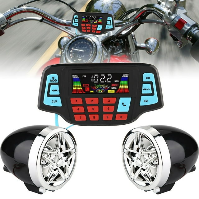 Sistema de audio MP3 BT Bling Bling para motocicleta Resistente al agua