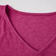 thumbnail image 7 of Womens Summer T-Shirts Ruffle Short Sleeve V Neck Dolman Tops with Side Shirring Ruched Loose Fit Shirts Spring Fashion, 7 of 7