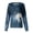 Blue, variant on Women's Halloween Scrub Jacket Halloween Print Button Front Nurse Uniform Funny Long Sleeve Medical Workwear Jacket Yellow 2XL