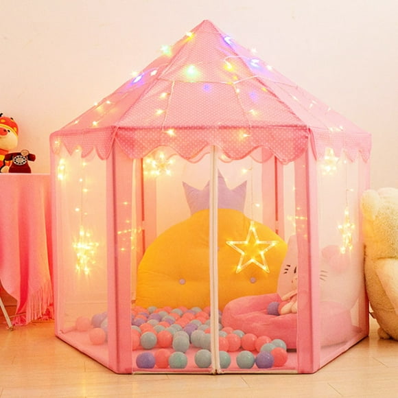 Children's Tent Ball Pool Princess Wigwam Girl's Castle Toy Play House Kids Tent Baby Folding Outdoor Indoor Toys Gifts