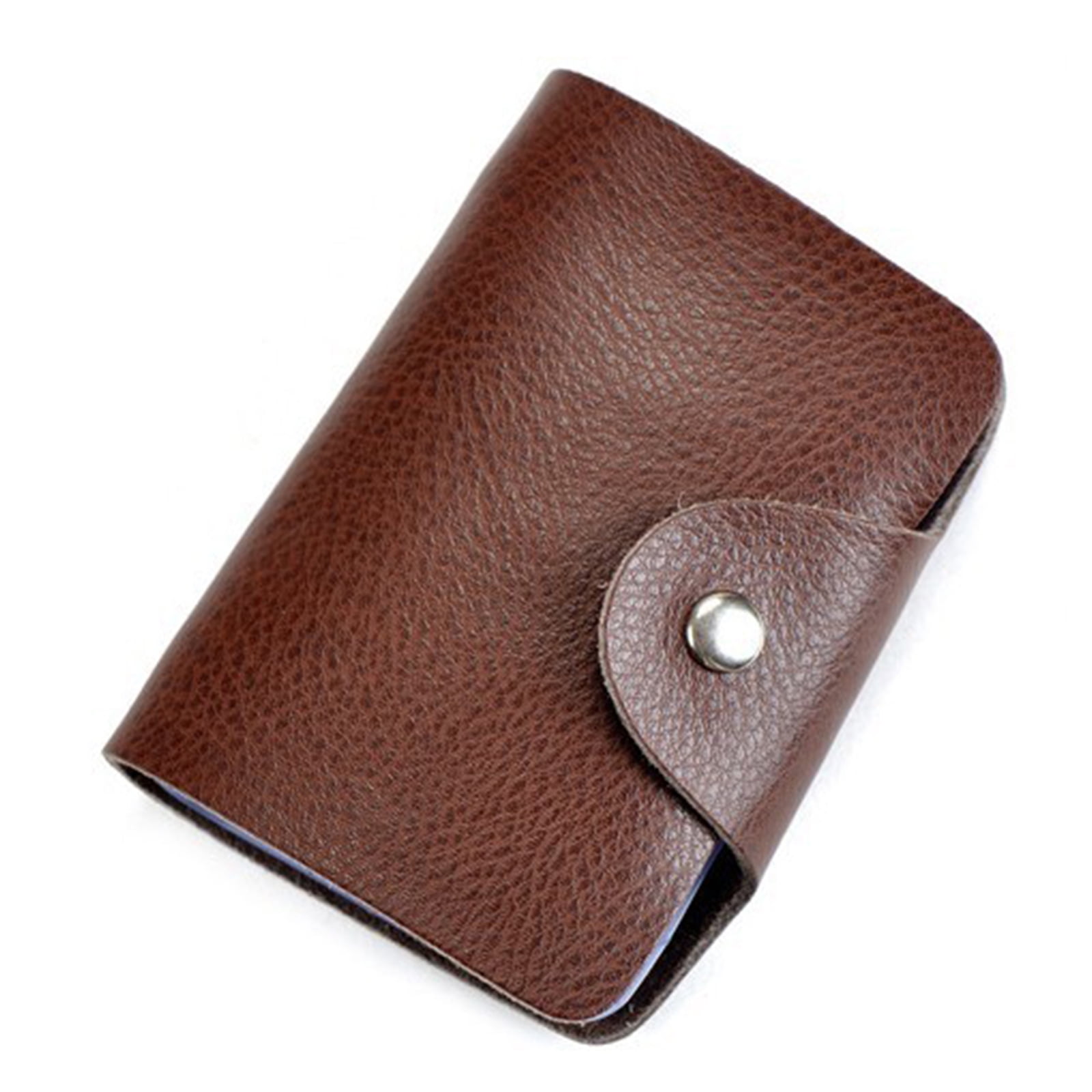 MFFOR Card Holder for Women, Leather RFID Card Organizer with Snap