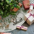 thumbnail image 4 of Christmas Snowman Reindeer Snowflake Christmas Tree Skirt 23.62inch, Winter Holiday Tree Mat Decoration, 4 of 8