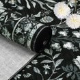 thumbnail image 7 of HOMERRY 6′ x 9′ Black Floral Print Non Slip Area Rug for Living Room Washable Indoor Carpet, 7 of 7