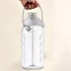 thumbnail image 5 of Botella de agua grande de 74 oz - garrafa deportiva de plástico de 2200 ml para gimnasio y senderismo, impermeable con cerradura, envase portátil para bebidas, verde/negro/blanco, 5 of 6