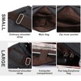 thumbnail image 5 of Messenger Bag for Men,Water Resistant Unisex Canvas Shoulder Bag,Vintage Military Crossbody Bag,14 inch laptop bag, 5 of 7