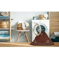 thumbnail image 2 of Ahgly Company Machine Washable Indoor Rectangle Traditional Chestnut Brown Area Rugs, 2' x 5', 2 of 7