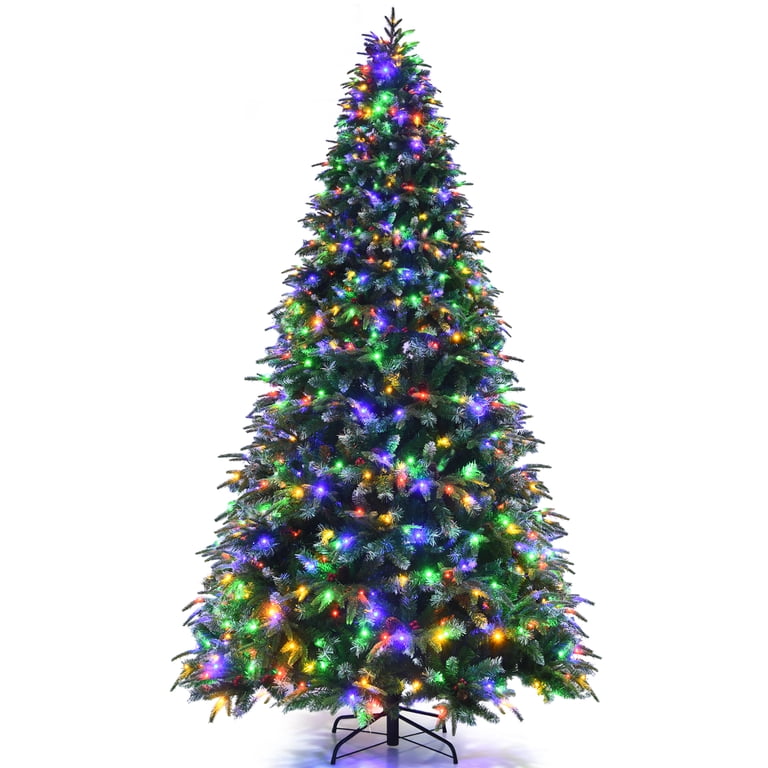 walmart-9ft-pre-lit-hinged-christmas-tree-snowy-design-780-multi-color-leds-11-modes-walmart-com