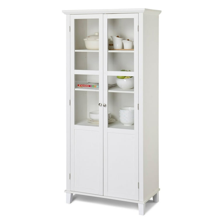 Homestar 2 door cheap glass storage cabinet