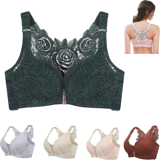 Floral Secrets Comfort Rose Bra, Comfort Rose Lift Bra, Wireless Push Up Front Closure, Cy Seamless Bra