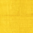 thumbnail image 1 of Ahgly Company Machine Washable Indoor Square Solid Yellow Modern Area Rugs, 3' Square, 1 of 4