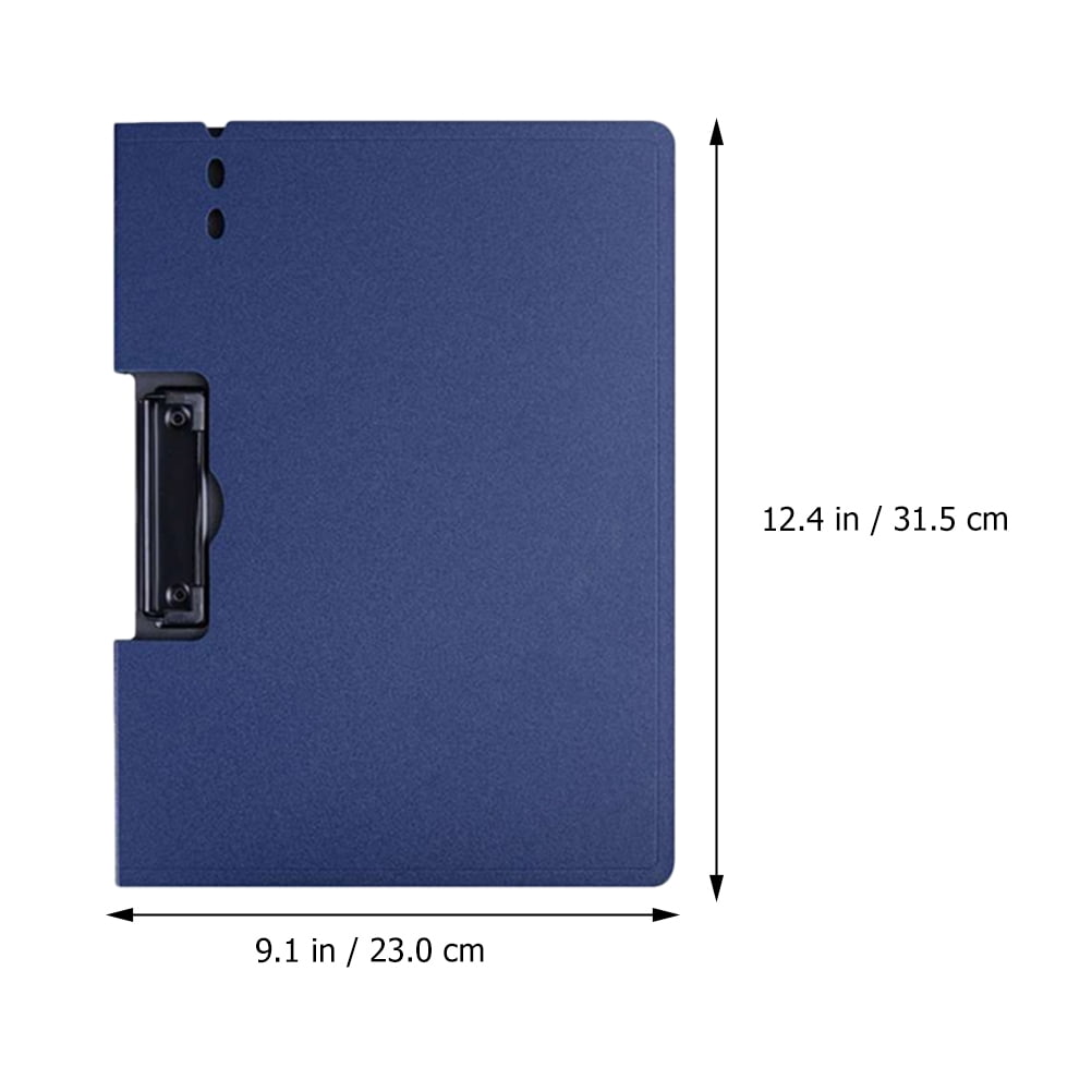 Toyandona File Folder Board Clip File Clip Boards Blue Foamed PP 2Pcs