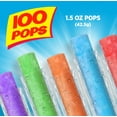 Pop-Ice 6 Fruity Flavors Giant Freeze Pops, 1.5 Oz., 100 Count ...