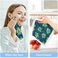 thumbnail image 6 of SKYSONIC 6 PCS Hibiscus Flowers Green Baby Washcloths Towel Set, Highly Absorbent & Soft Cotton Wash Cloths 12"x 12" Face Hand Towels for Bathroom, Multi-Purpose Fingertip Towels, 6 of 7