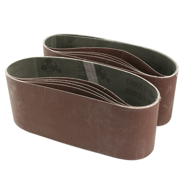 4Inch x 24Inch 800 Grit Tape Butt Joint Aluminum Oxide Sanding Belt