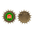 thumbnail image 1 of Sofá de trono europeo Pin de gancho de metal vintage con forma de sol Unbranded M, 1 of 3