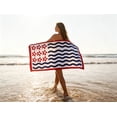 thumbnail image 2 of BZPIZ 4th of July Beach Towels, Red White Blue, Highly Absorbent, Quick Dry, Sand Free Lightweight Beach Towel Beach Essentials for Beach Bath Pool Summer & Vacation Independence Day Decorations, 2 of 7