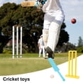 thumbnail image 3 of Visland Kids Cricket Set for Beginners Complete Bat Stumps Ball Kit Educational Fun Parent-Child Sports Game Interactive Cricket Games for Active Play Coordination Skills, 3 of 7