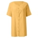 thumbnail image 5 of Camiseta de manga corta con cuello en V para mujer - Top liso - Poliéster - Informal/Día a día - Primavera - S-XXL, 5 of 5