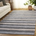 thumbnail image 2 of SAFAVIEH Montauk Marin Striped Cotton Area Rug, Green/Ivory, 8' x 10', 2 of 10