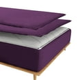 thumbnail image 2 of Sheet has Zipper Fitted Sheet, (Full Size 54x75) 8 Inch Deep Pocket, 100% Egyptian Cotton, 800 TC, Solid Plum Color., 2 of 10