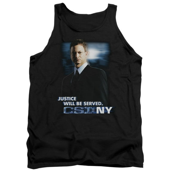 Csi:Ny Justice Served Adult Tank Top Black
