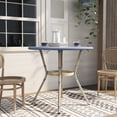 thumbnail image 4 of Furniture of America Reo French Aluminum Patio Counter Dining Table in Blue, 4 of 7
