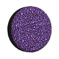thumbnail image 1 of Fotbe Purple Leopard Funda de Llanta de Repuesto con Estampado, Engrosada, Ajuste Universal para Jeep, Remolque, RV, SUV, Camión-16 inch, 1 of 6