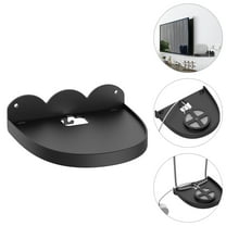 LEORX Wall Mount Speaker Shelf Black 1Set 5.8X5.4X1.6In Modern Look