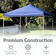 thumbnail image 4 of Sunnydaze 10' x 10' Blue Solid Standard Pop-Up Canopy Shade, 4 of 6
